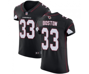 Men's Nike Arizona Cardinals #33 Tre Boston Black Alternate Vapor Untouchable Elite Player NFL Jersey