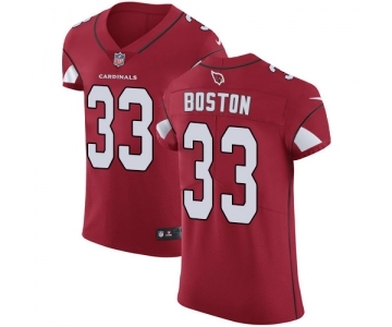 Men's Nike Arizona Cardinals #33 Tre Boston Red Team Color Vapor Untouchable Elite Player NFL Jersey