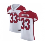 Men's Nike Arizona Cardinals #33 Tre Boston White Vapor Untouchable Elite Player NFL Jersey