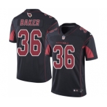 Men's Nike Arizona Cardinals #36 Budda Baker Elite Black Rush Vapor Untouchable NFL Jersey