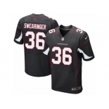 Men's Nike Arizona Cardinals #36 D. J. Swearinger Elite Black Alternate NFL Jersey