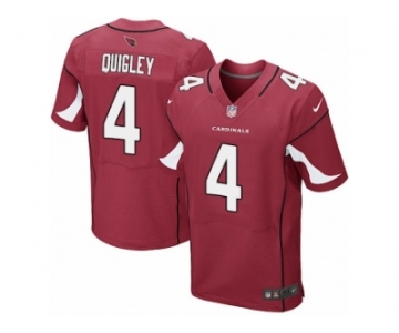 Men's Nike Arizona Cardinals #4 Ryan Quigley Elite Red Team Color NFL Jersey