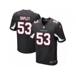 Men's Nike Arizona Cardinals #53 A.Q. Shipley Elite Black Alternate NFL Jersey