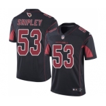 Men's Nike Arizona Cardinals #53 A.Q. Shipley Elite Black Rush Vapor Untouchable NFL Jersey