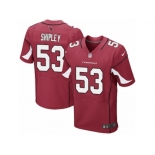 Men's Nike Arizona Cardinals #53 A.Q. Shipley Elite Red Team Color NFL Jersey