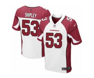 Men's Nike Arizona Cardinals #53 A.Q. Shipley Elite White NFL Jersey