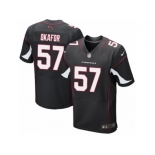 Men's Nike Arizona Cardinals #57 Alex Okafor Elite Black Alternate NFL Jersey