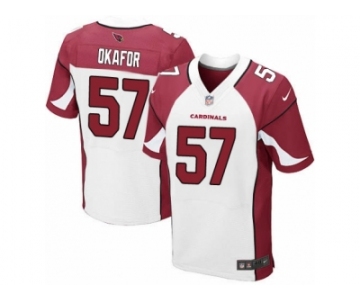 Men's Nike Arizona Cardinals #57 Alex Okafor Elite White NFL Jersey