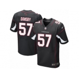 Men's Nike Arizona Cardinals #57 Karlos Dansby Elite Black Alternate NFL Jersey