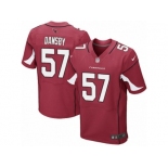 Men's Nike Arizona Cardinals #57 Karlos Dansby Elite Red Team Color NFL Jersey