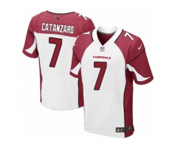 Men's Nike Arizona Cardinals #7 Chandler Catanzaro Elite White NFL Jersey