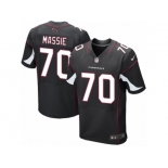 Men's Nike Arizona Cardinals #70 Bobby Massie Elite Black Alternate NFL Jersey