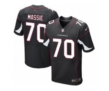 Men's Nike Arizona Cardinals #70 Bobby Massie Elite Black Alternate NFL Jersey