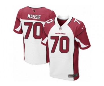 Men's Nike Arizona Cardinals #70 Bobby Massie Elite White NFL Jersey