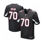 Men's Nike Arizona Cardinals #70 Evan Boehm Elite Black Alternate NFL Jersey