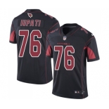 Men's Nike Arizona Cardinals #76 Mike Iupati Elite Black Rush Vapor Untouchable NFL Jersey