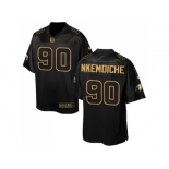 Men's Nike Arizona Cardinals #90 Robert Nkemdiche Elite Black Pro Line Gold Collection NFL Jersey