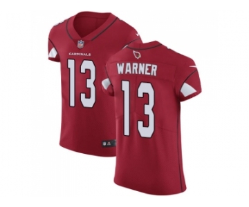 Nike Arizona Cardinals #13 Kurt Warner Red Team Color Men Stitched NFL Vapor Untouchable Elite Jersey