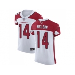 Nike Arizona Cardinals #14 J.J. Nelson White Men Stitched NFL Vapor Untouchable Elite Jersey