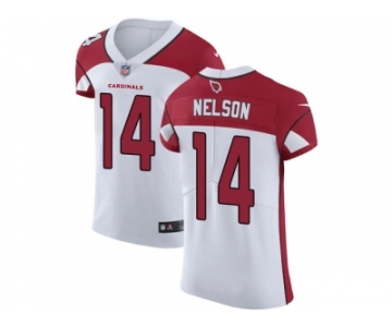 Nike Arizona Cardinals #14 J.J. Nelson White Men Stitched NFL Vapor Untouchable Elite Jersey