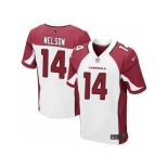 Nike Arizona Cardinals #14 J.J. Nelson white jerseys[Elite]