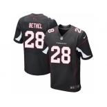 Nike Arizona Cardinals #28 Justin Bethel Black jerseys[Elite]