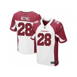 Nike Arizona Cardinals #28 Justin Bethel white jerseys[Elite]