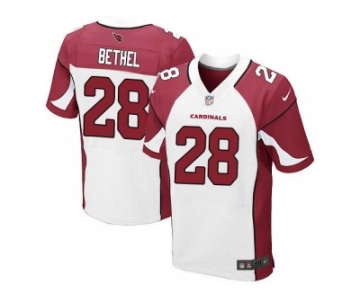 Nike Arizona Cardinals #28 Justin Bethel white jerseys[Elite]