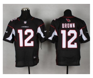 nike nfl jerseys arizona cardinals #12 brown black[Elite]