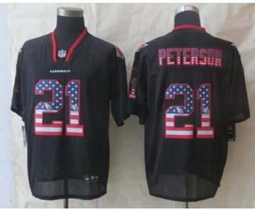 nike nfl jerseys arizona cardinals #21 peterson black[Elite USA flag fashion]