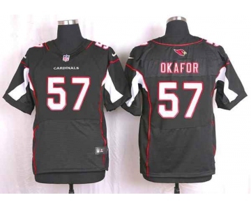 nike nfl jerseys arizona cardinals #57 okafor black[Elite]