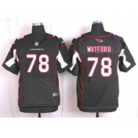 nike nfl jerseys arizona cardinals #78 watford black[Elite]