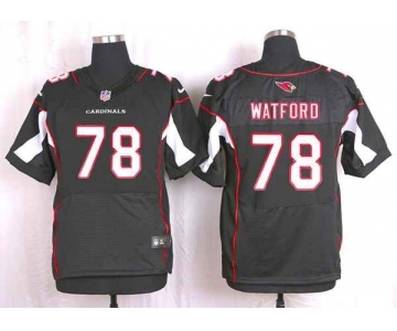 nike nfl jerseys arizona cardinals #78 watford black[Elite]