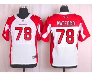 nike nfl jerseys arizona cardinals #78 watford white[Elite]