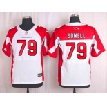 nike nfl jerseys arizona cardinals #79 sowell white[Elite]