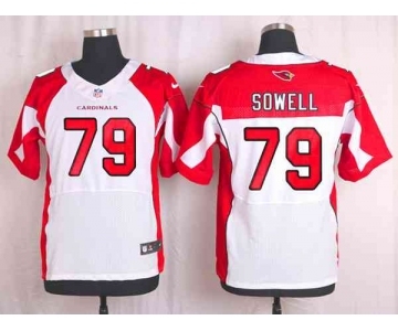 nike nfl jerseys arizona cardinals #79 sowell white[Elite]