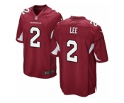 Men Nike Arizona Cardinals #2 Andy Lee Game Red Team Color NFL Jersey