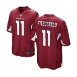 Men's Arizona Cardinals #11 Larry Fitzgerald Game Red Team Color Football Jersey