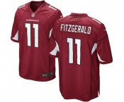 Men's Arizona Cardinals #11 Larry Fitzgerald Game Red Team Color Football Jersey