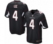 Men's Arizona Cardinals #4 Andy Lee Game Black Alternate Football Jersey