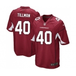 Men's Arizona Cardinals #40 Pat Tillman Game Red Team Color Football Jersey