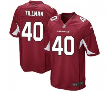 Men's Arizona Cardinals #40 Pat Tillman Game Red Team Color Football Jersey