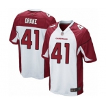 Men's Arizona Cardinals #41 Kenyan Drake Game White Football Jersey