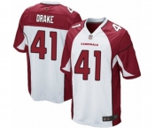 Men's Arizona Cardinals #41 Kenyan Drake Game White Football Jersey