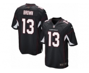 Men's Nike Arizona Cardinals #13 Jaron Brown Game Black Alternate NFL Jersey