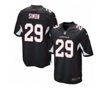 Men's Nike Arizona Cardinals #29 Tharold Simon Game Black Alternate NFL Jersey