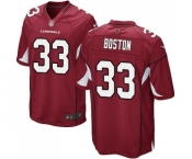 Men's Nike Arizona Cardinals #33 Tre Boston Game Red Team Color NFL Jersey