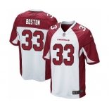 Men's Nike Arizona Cardinals #33 Tre Boston Game White NFL Jersey