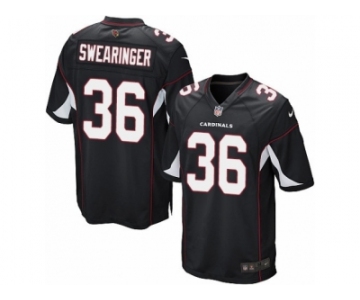 Men's Nike Arizona Cardinals #36 D. J. Swearinger Game Black Alternate NFL Jersey