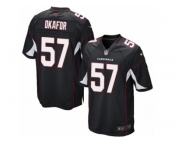 Men's Nike Arizona Cardinals #57 Alex Okafor Game Black Alternate NFL Jersey